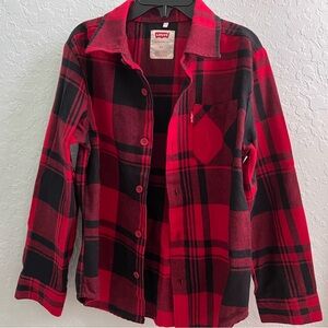 Levi's Classic Red and Black Checkered Shirt